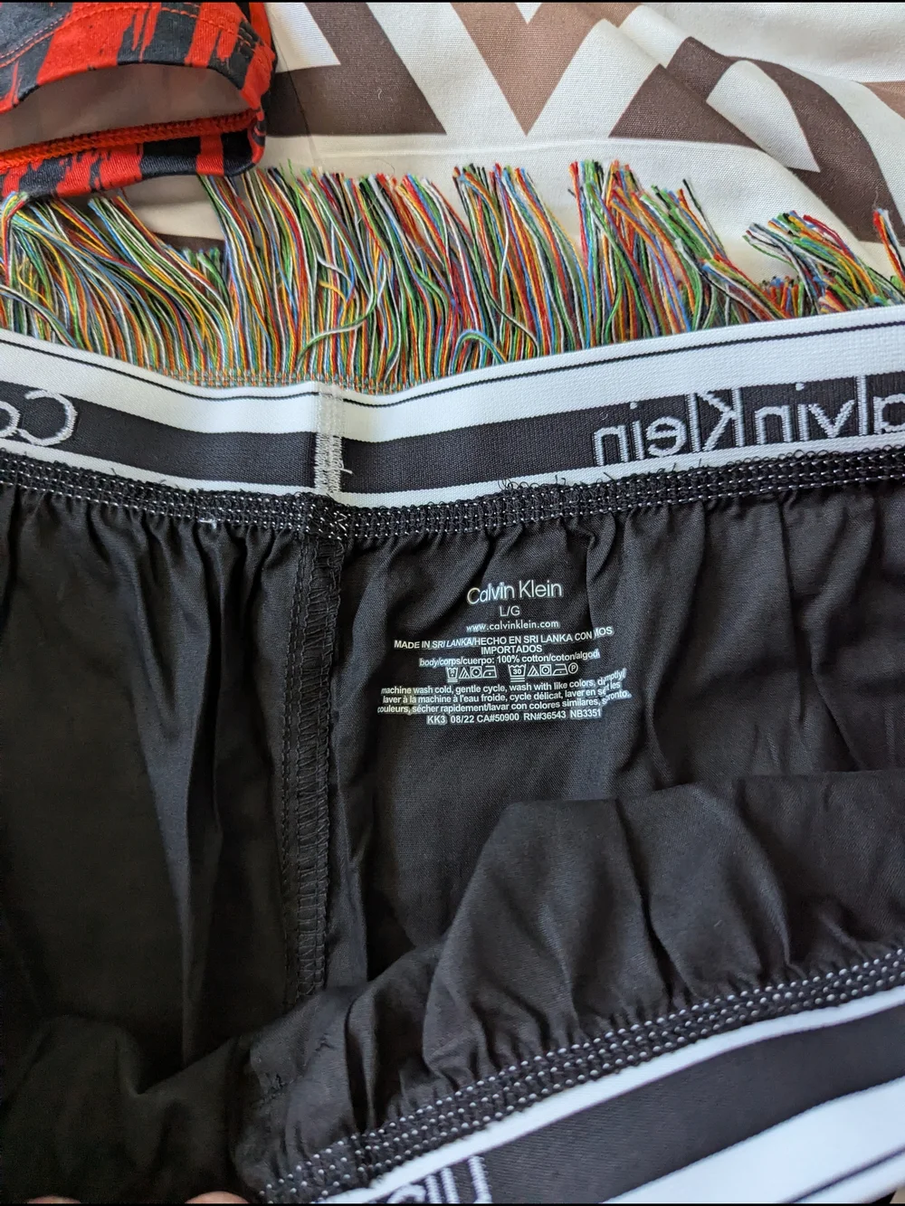 Calvin Klein Men’s Boxer Briefs Trio — Red, Black & Red/Black Pattern